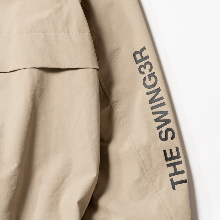 NYLON TRACK JACKET, BEIGE
