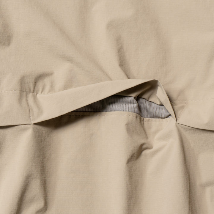 NYLON TRACK JACKET, BEIGE