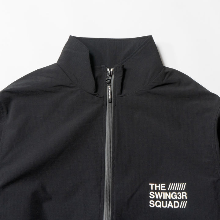 NYLON TRACK JACKET, BLACK