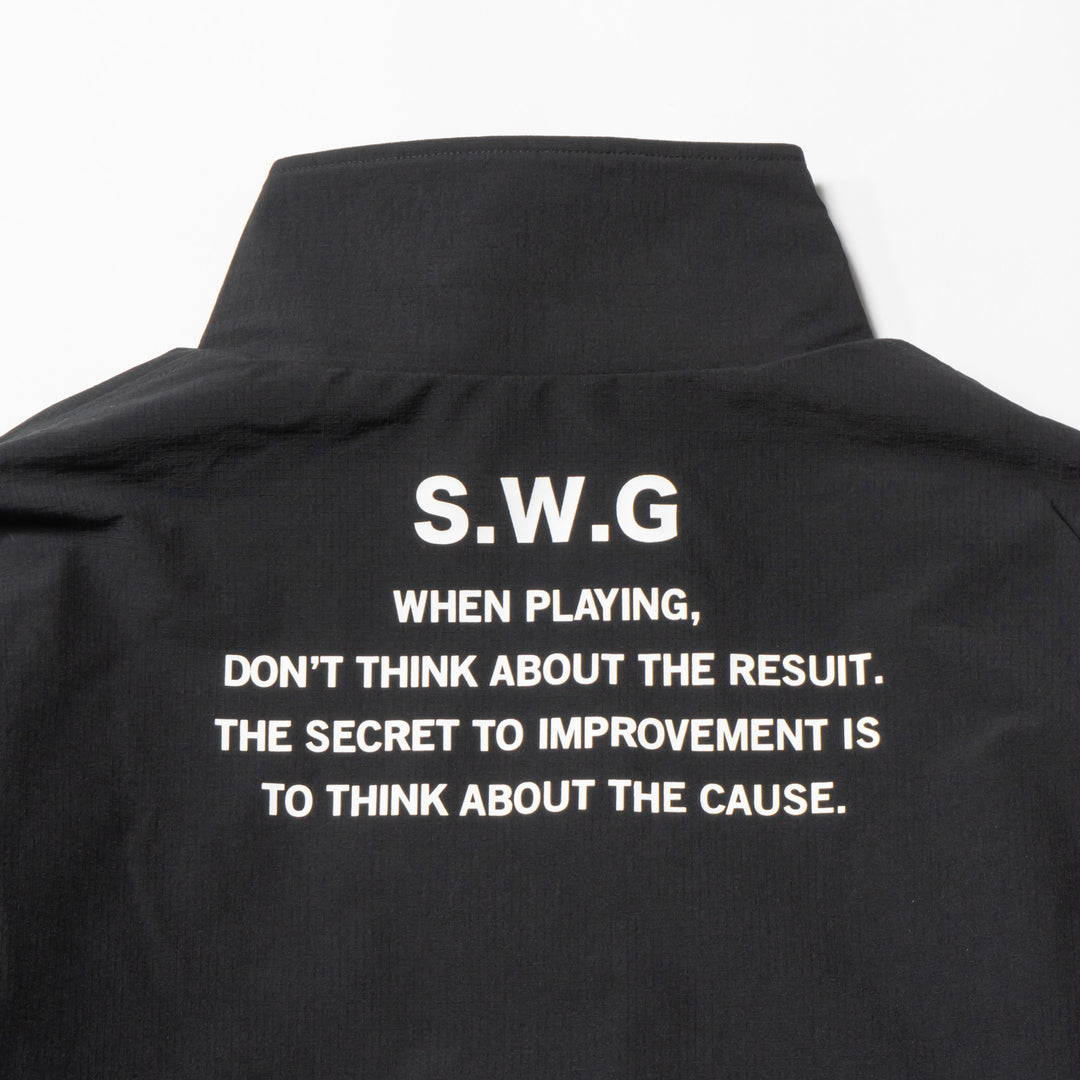 NYLON TRACK JACKET, BLACK