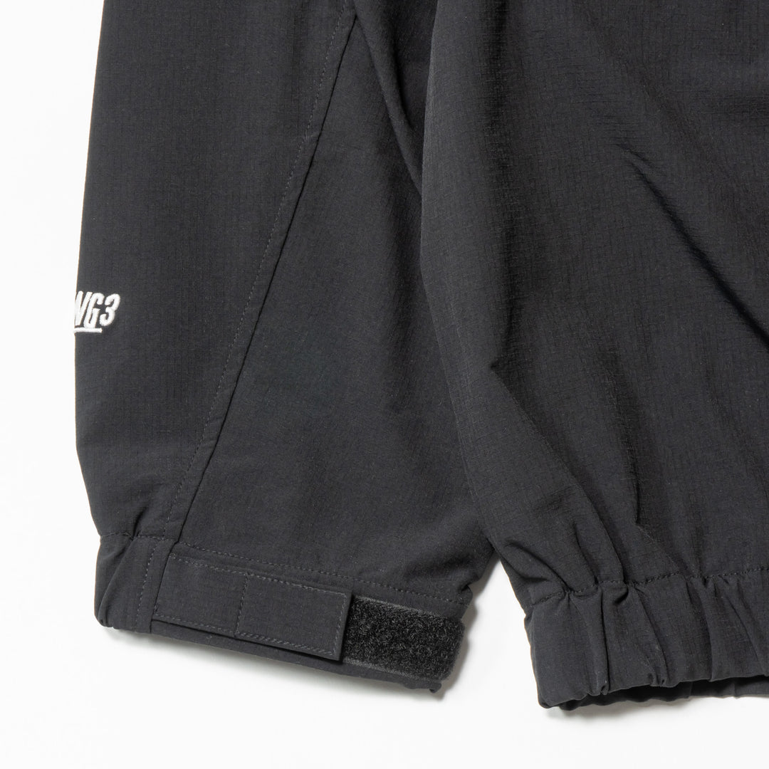 NYLON TRACK JACKET, BLACK