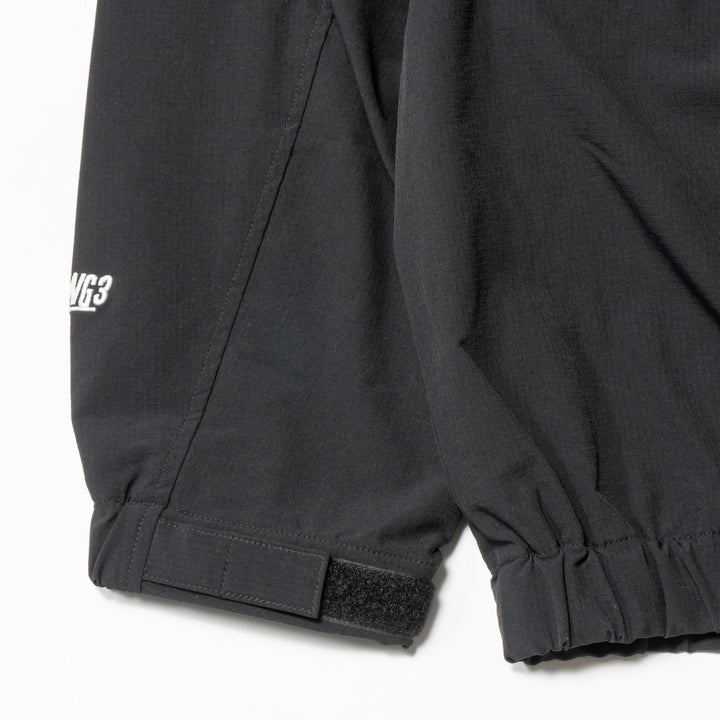 NYLON TRACK JACKET, BLACK