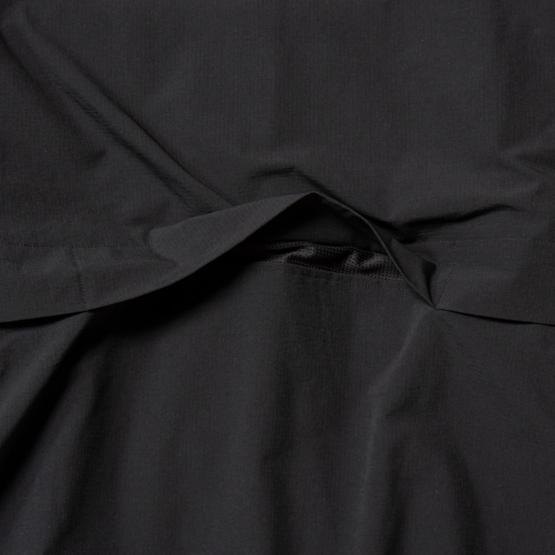 NYLON TRACK JACKET, BLACK