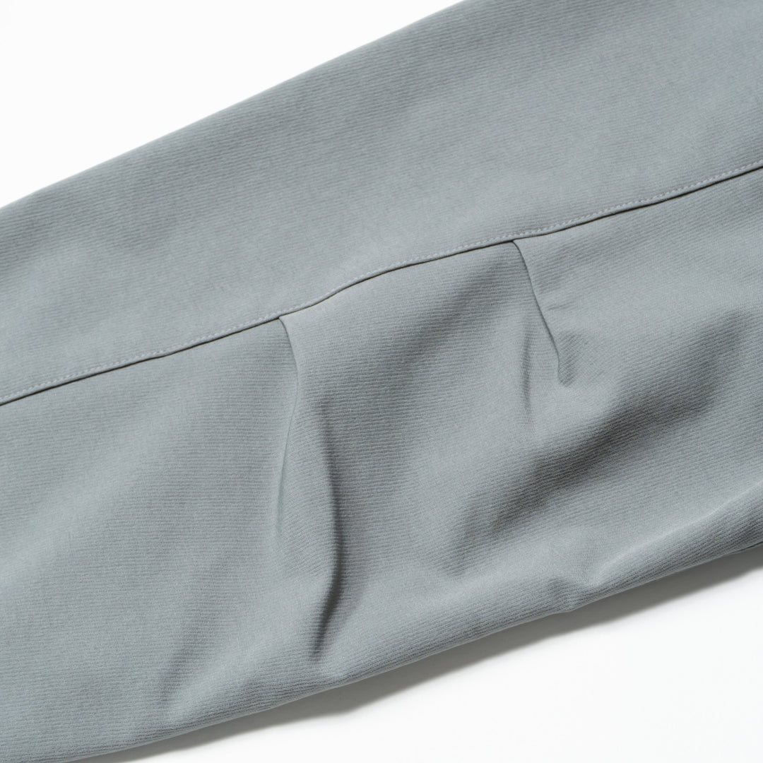 STRETCH NYLON STAND ZIP TOP, L.GRAY