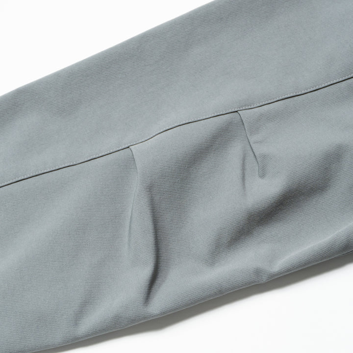 STRETCH NYLON STAND ZIP TOP, L.GRAY