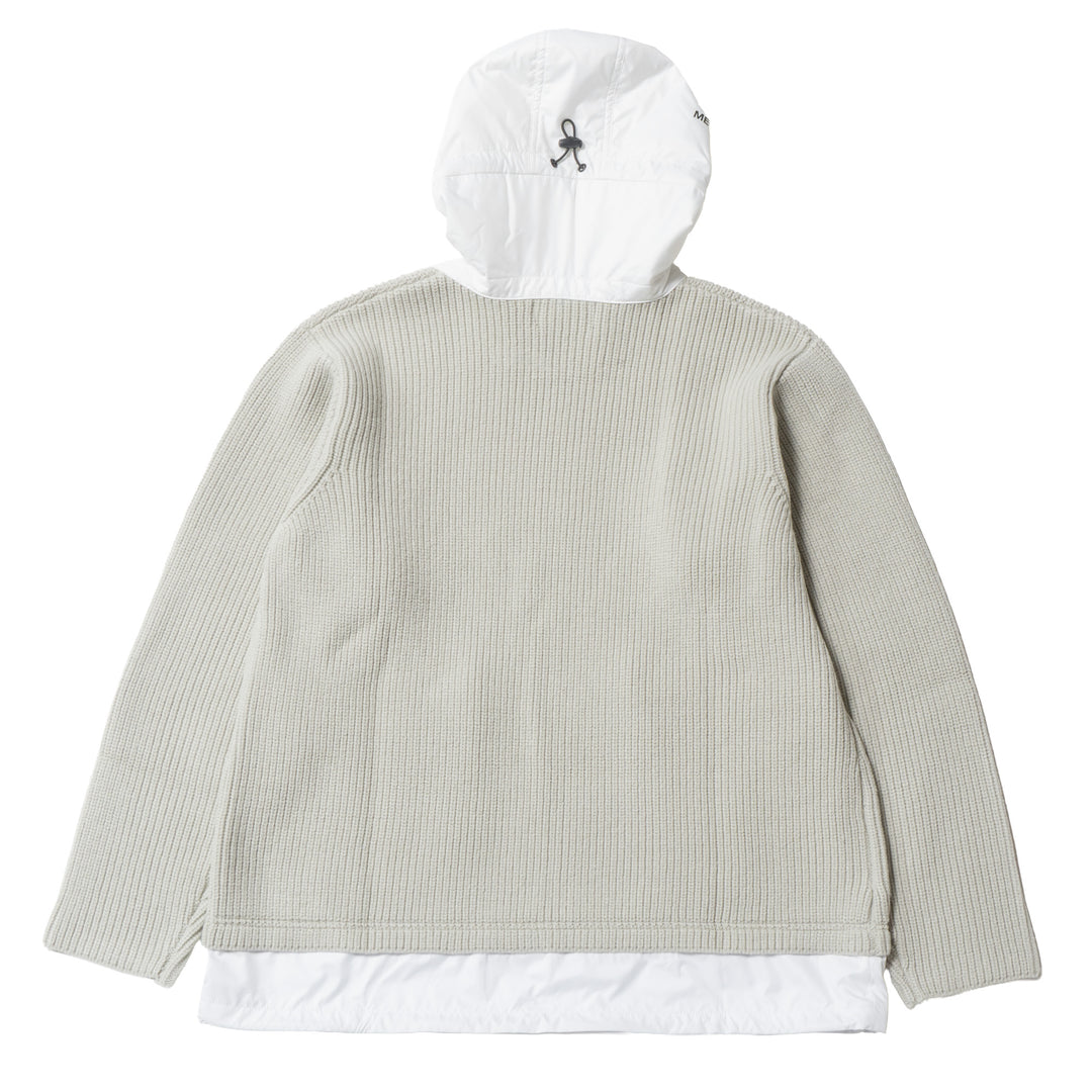 HYBRID HOOD KNIT, L.GRAY