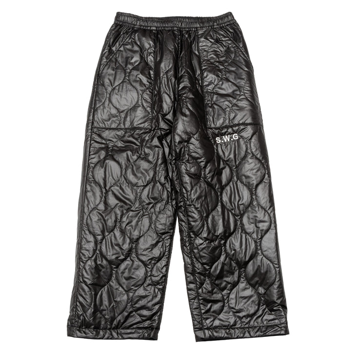 NYLON REVERSIBLE PANTS, BLACKxBLACK