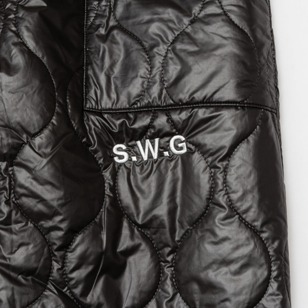 NYLON REVERSIBLE PANTS, BLACKxBLACK