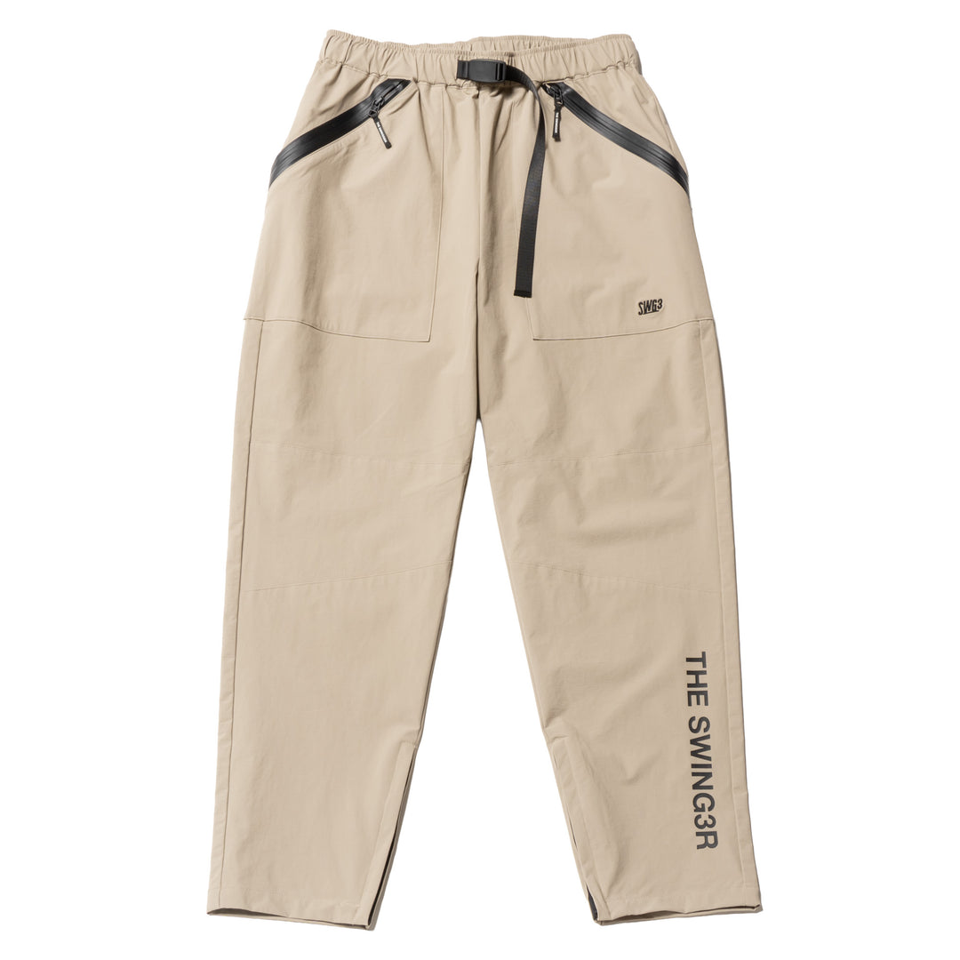 NYLON TRACK PANTS, BEIGE