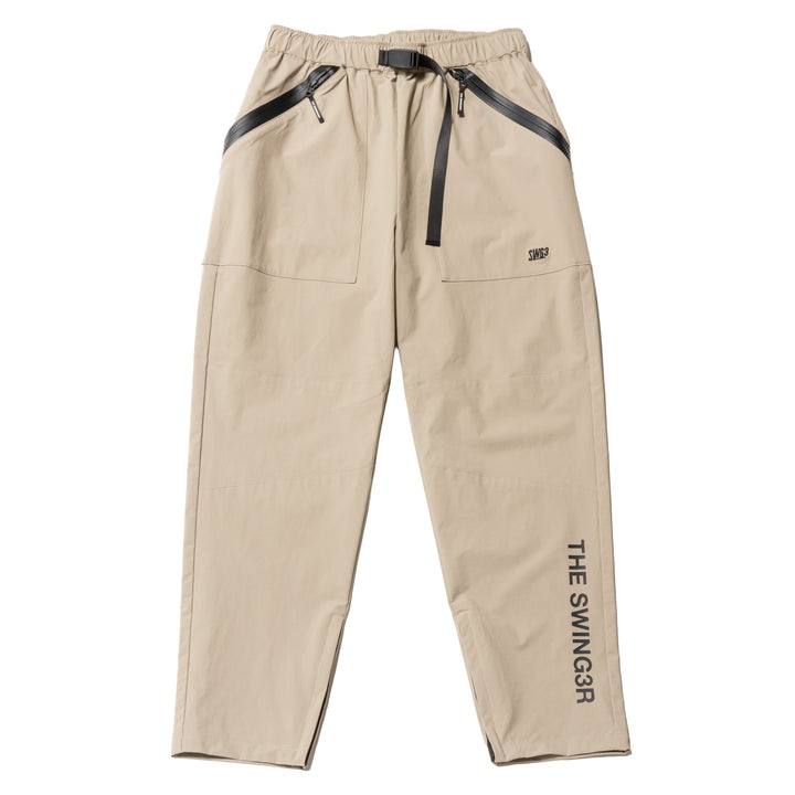 NYLON TRACK PANTS, BEIGE
