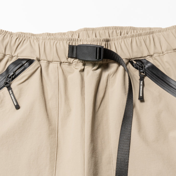 NYLON TRACK PANTS, BEIGE