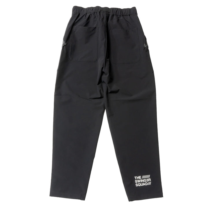 NYLON TRACK PANTS, BLACK