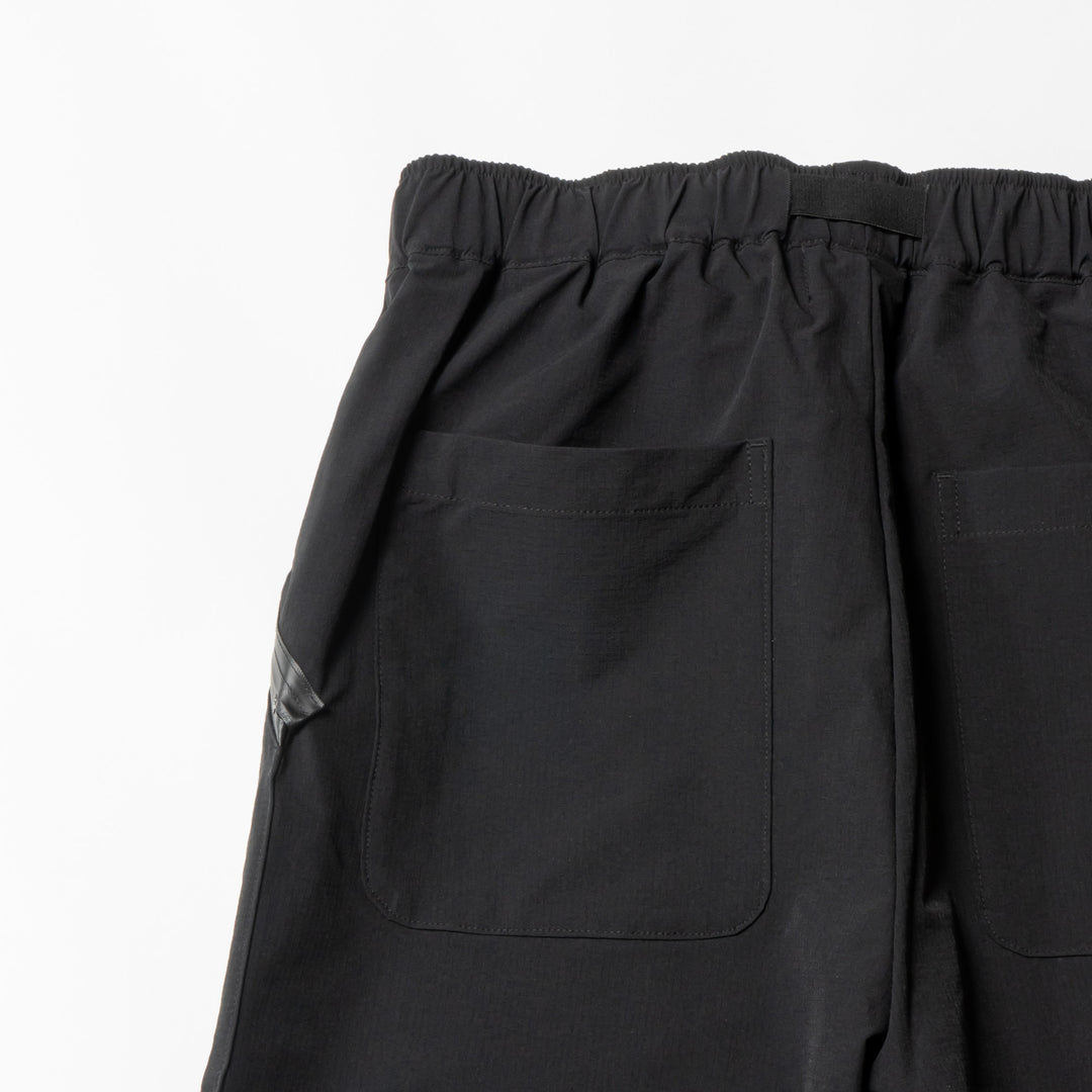 NYLON TRACK PANTS, BLACK