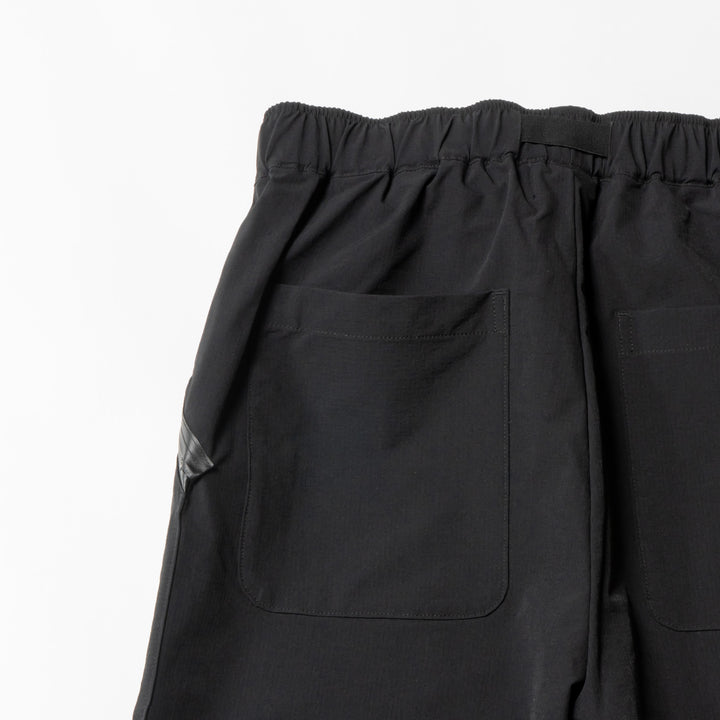 NYLON TRACK PANTS, BLACK