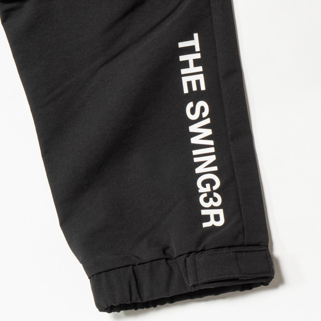 STRETCH NYLON PANTS, BLACK