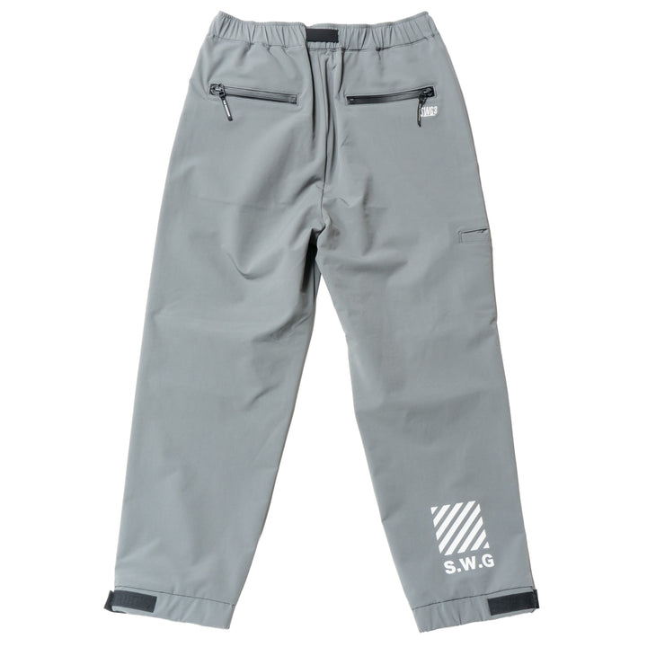STRETCH NYLON PANTS, L.GRAY