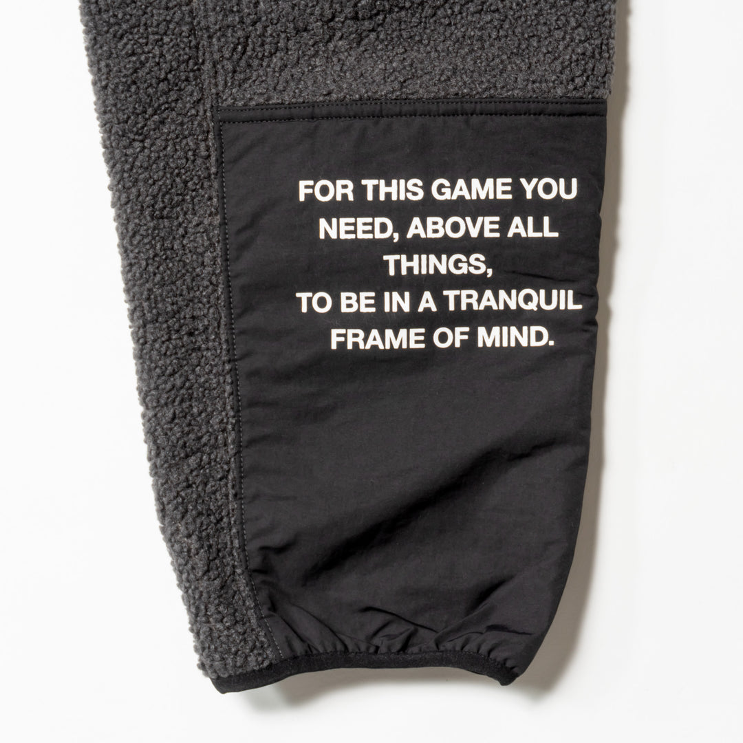 BLOCK BOA TRACK PANTS, L.BLACK