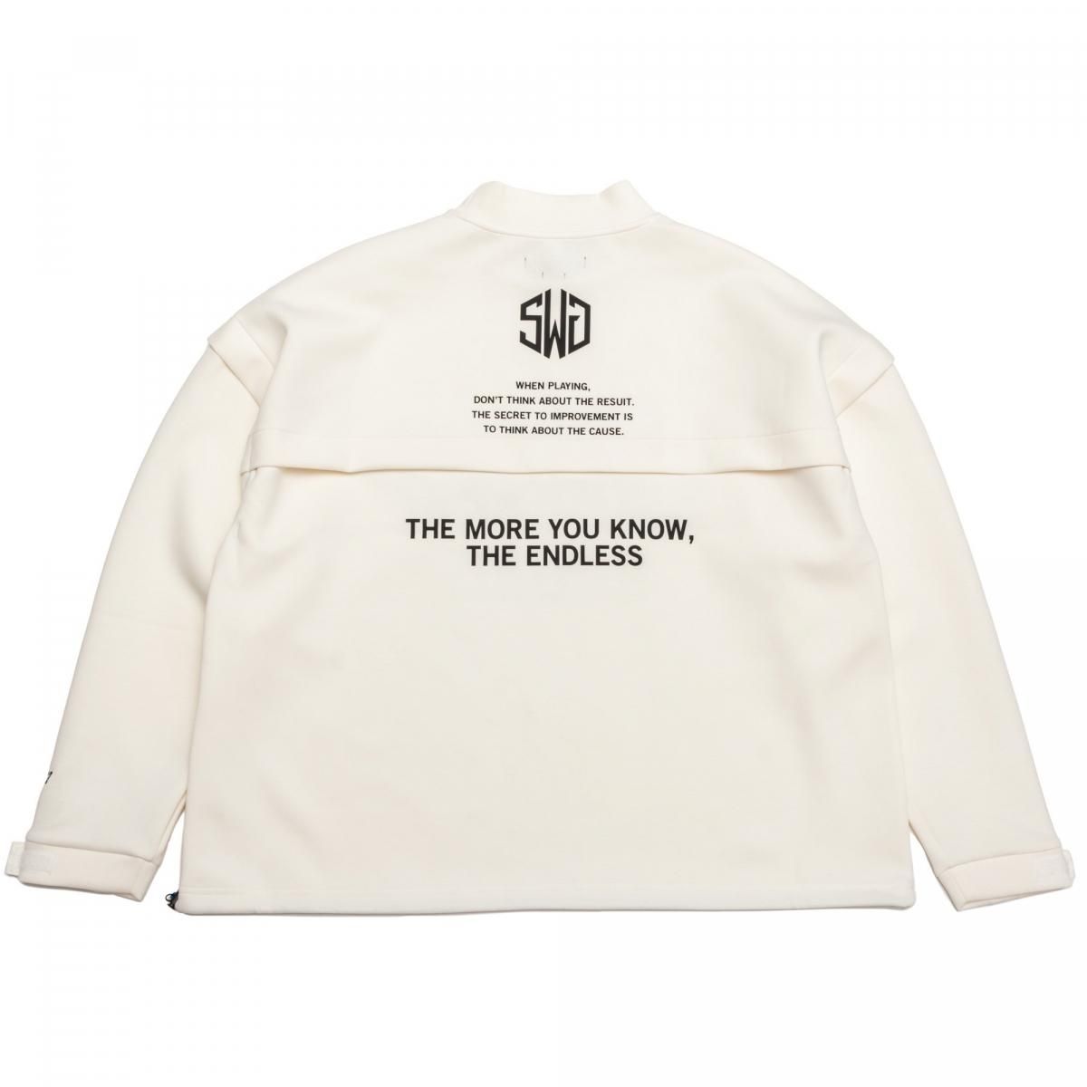 PUNCH MOCK NECK - B, WHITE - THE SWINGGGR GOLFERS OUTFITS