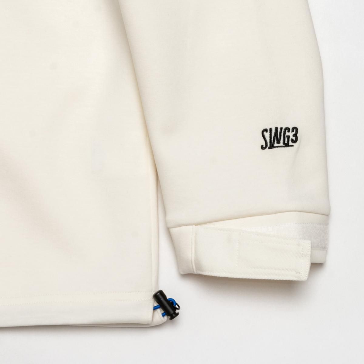 PUNCH MOCK NECK - B, WHITE - THE SWINGGGR GOLFERS OUTFITS