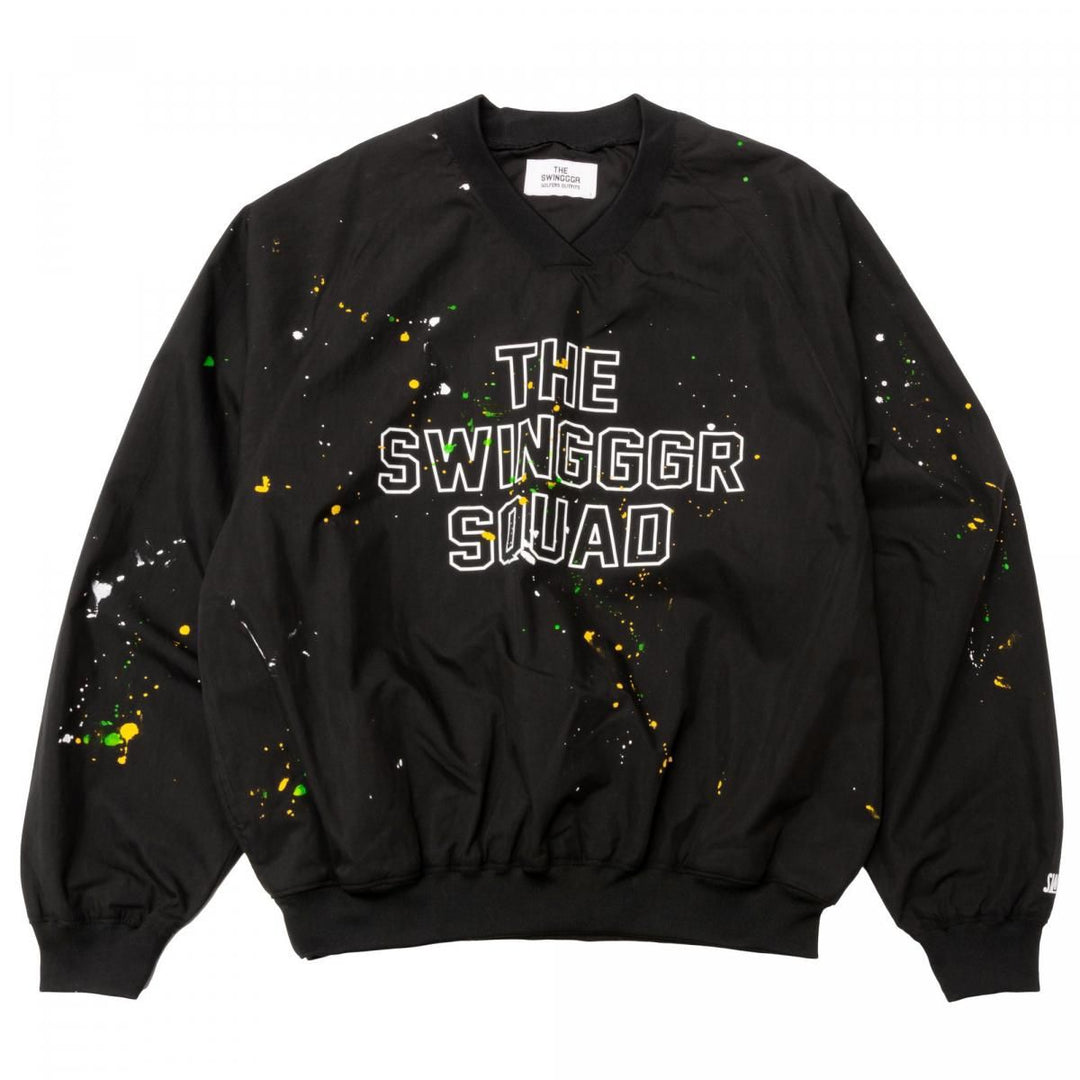 NYLON PULL OVER, PAINTED, BLACKメイン画像