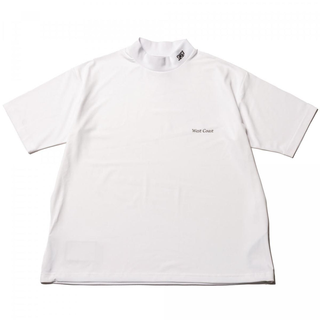 spider mock neck T-shirts, whiteメイン画像