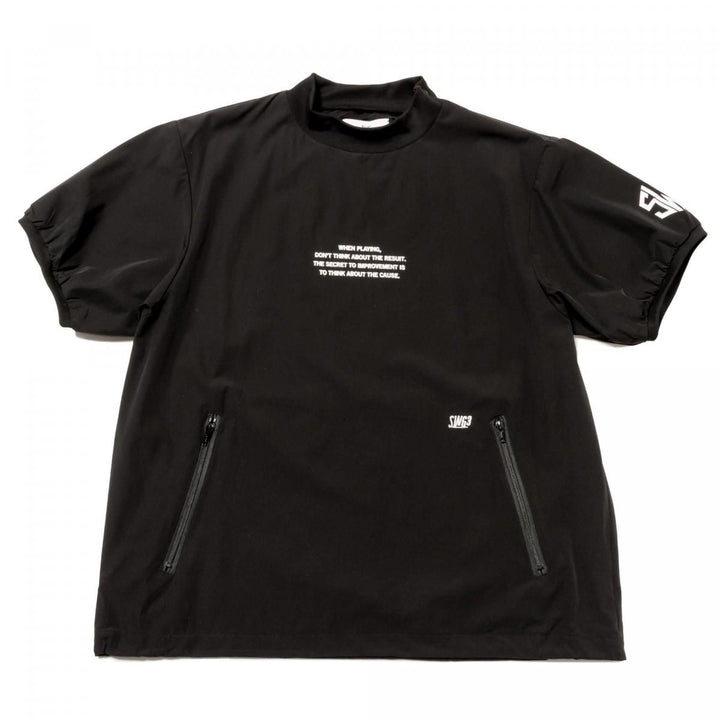 NYLON SHORT SLEEVE, BLACKメイン画像