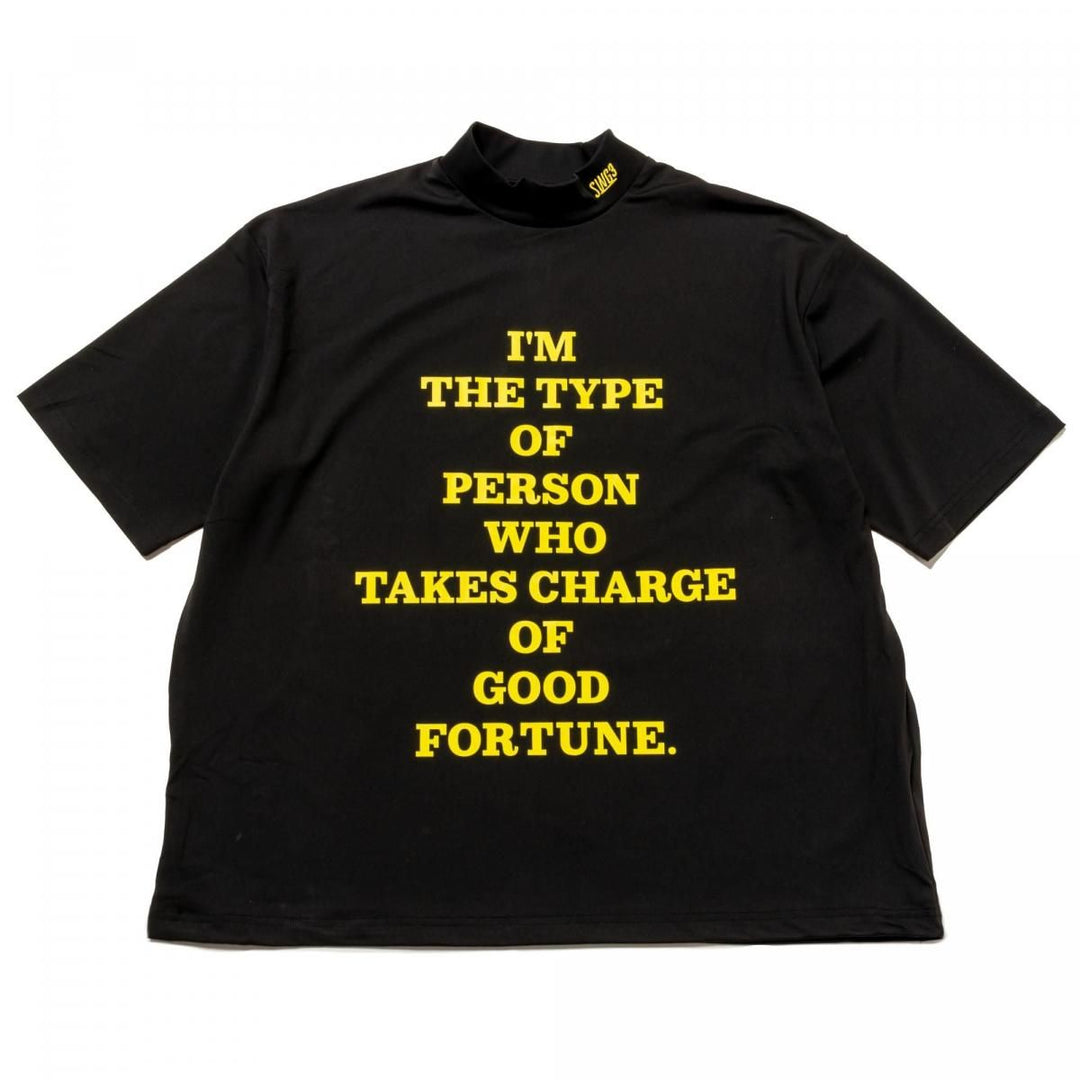 FOUTUNE MOCK NECK TEE, BLACKメイン画像