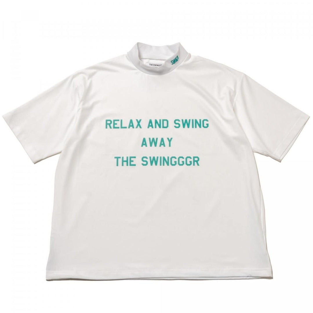 RELAX MOCK NECK TEE, WHITEメイン画像