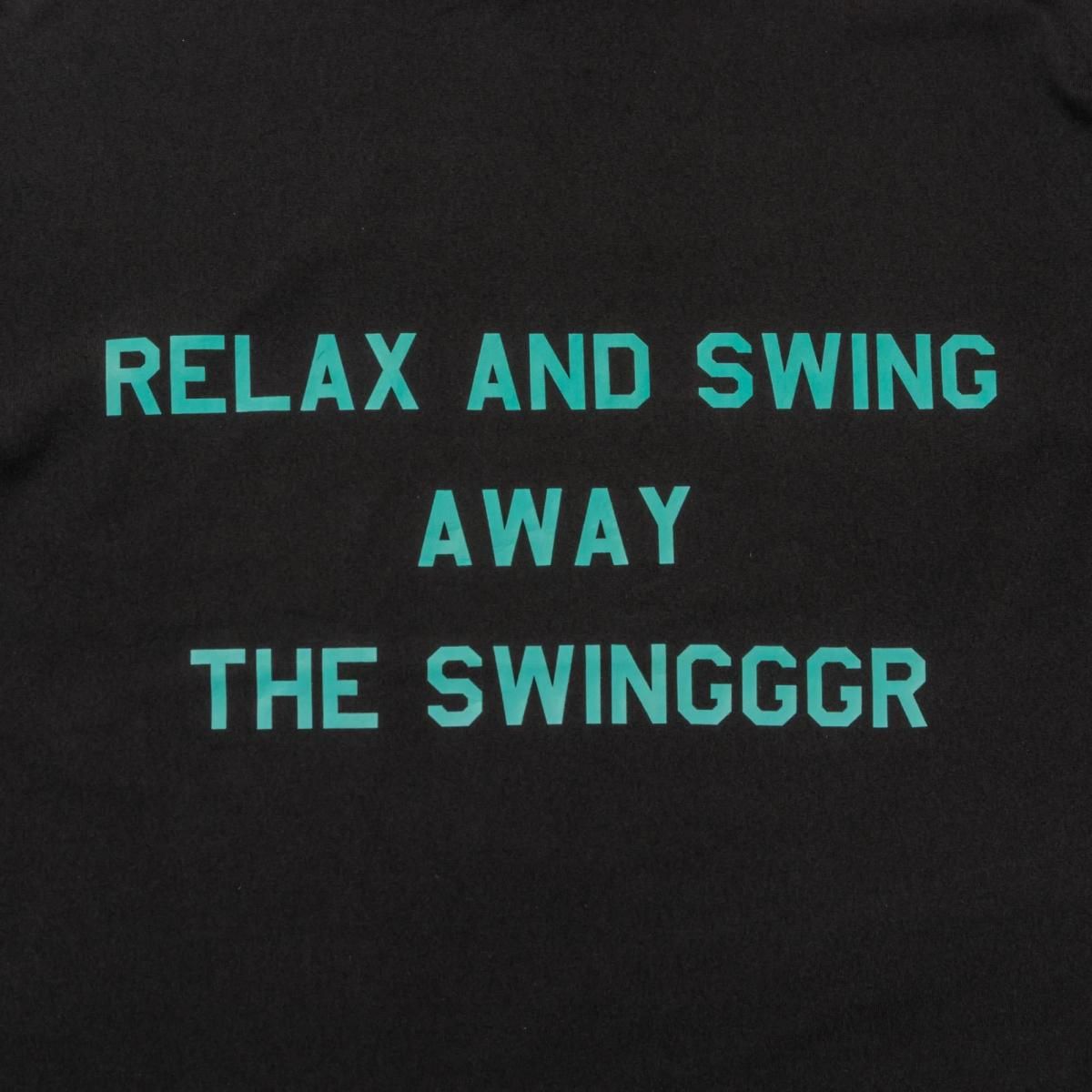 RELAX MOCK NECK TEE, BLACK - THE SWINGGGR GOLFERS OUTFITS