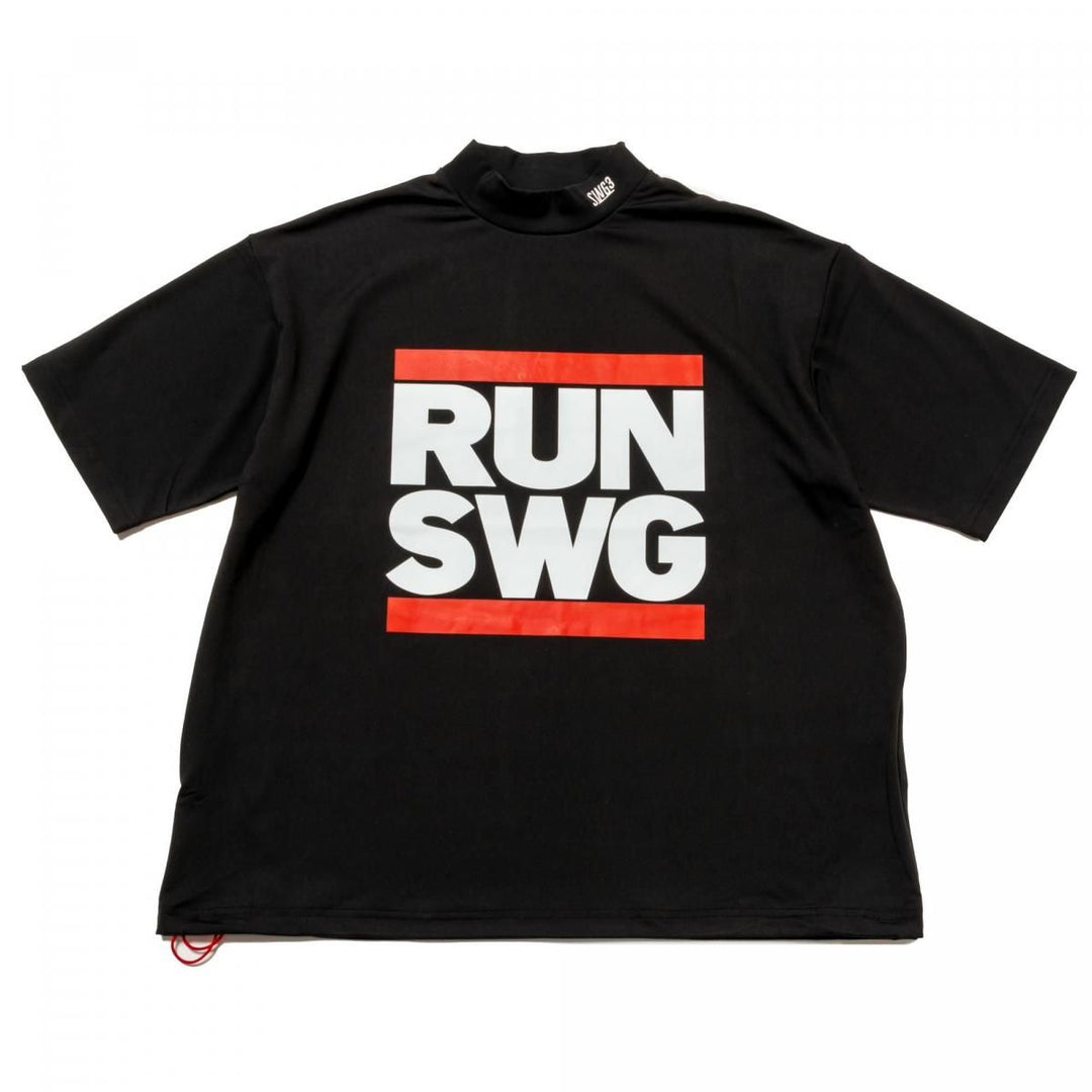 RUN SWG MOCK NECK TEE, BLACKメイン画像