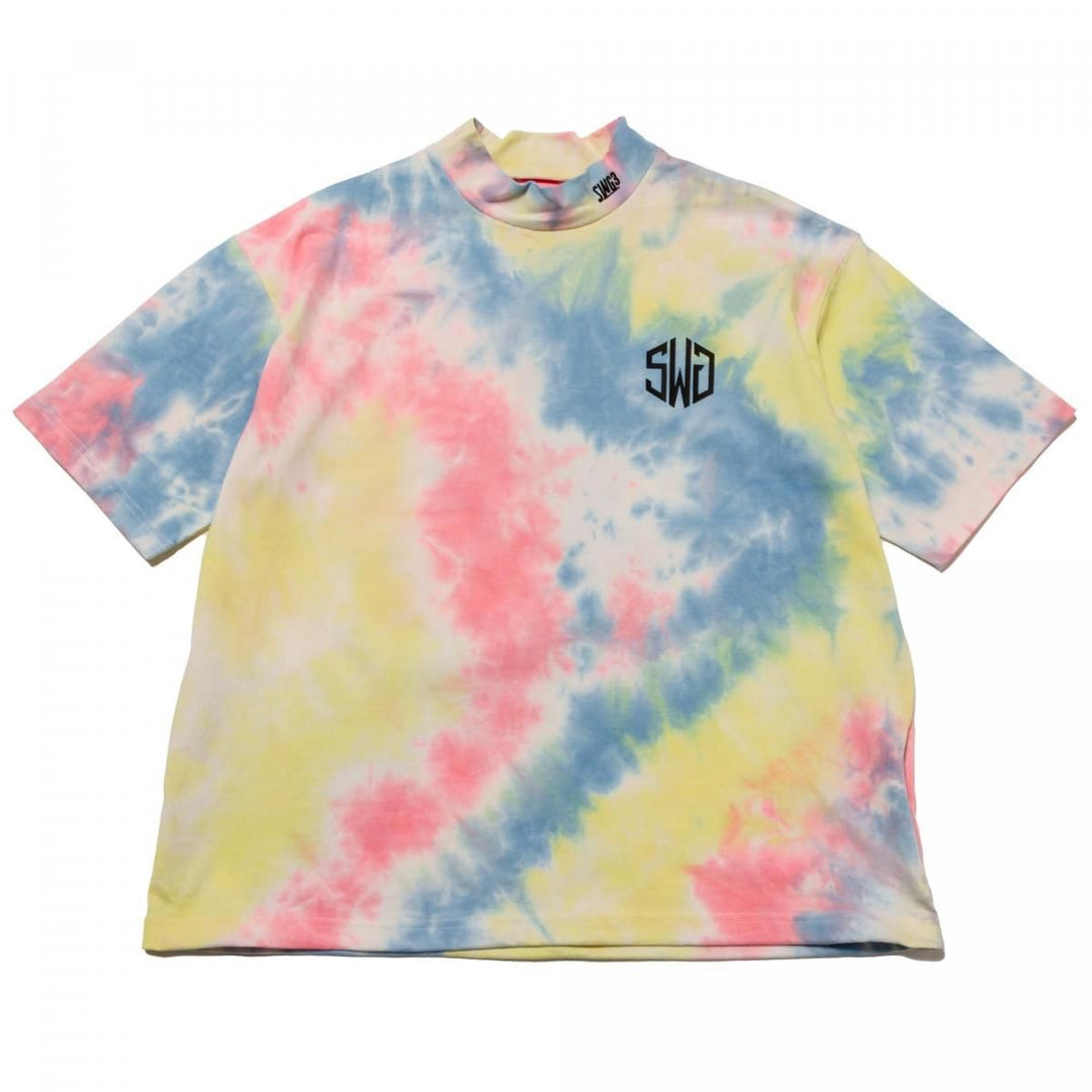 TIE DYE MOCK NECK TEE, YELLOWメイン画像