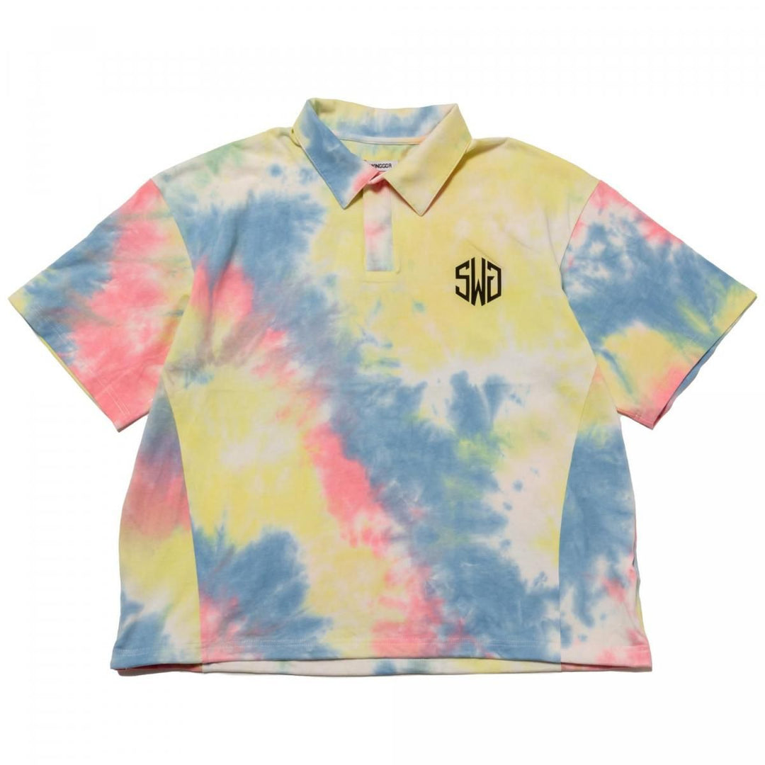 TIE DYE POLO SHIRT, YELLOWメイン画像