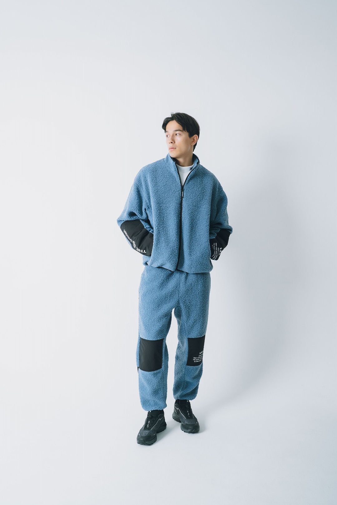 BLOCK BOA TRACK JACKET, BLUE
