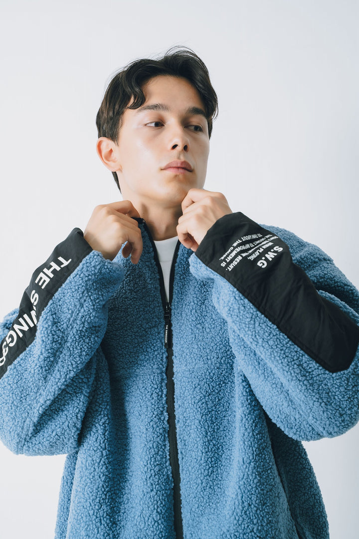 BLOCK BOA TRACK JACKET, BLUE