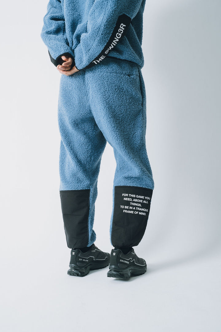 BLOCK BOA TRACK PANTS, BLUE