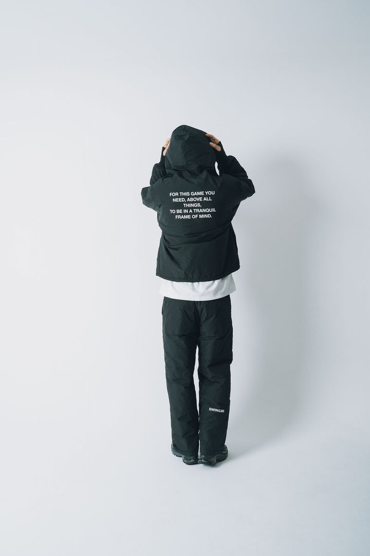 NYLON REVERSIBLE PANTS, BLACKxBLACK