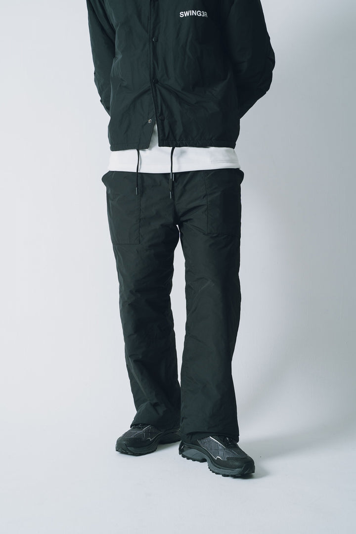 NYLON REVERSIBLE PANTS, BLACKxBLACK