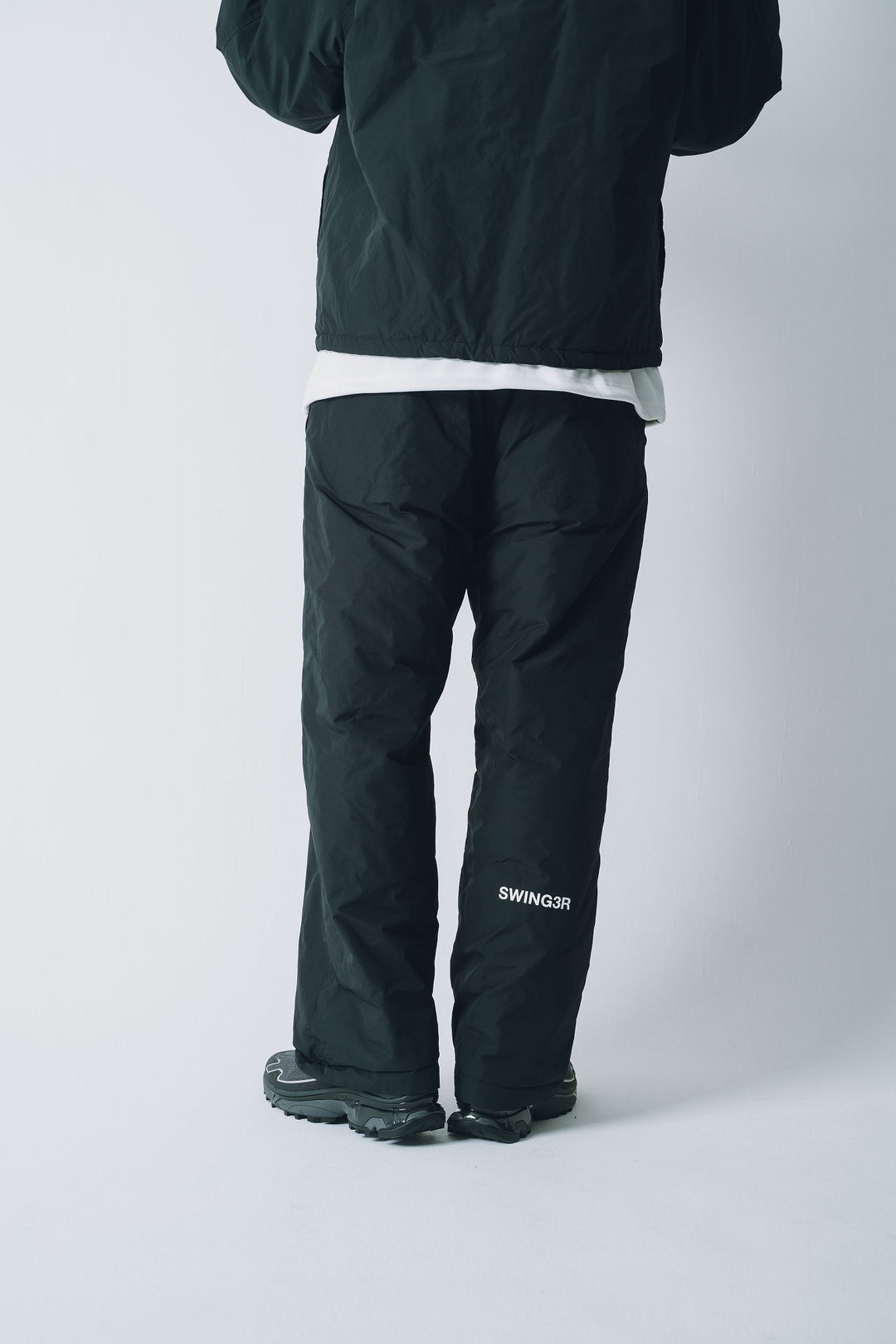 NYLON REVERSIBLE PANTS, BLACKxBLACK
