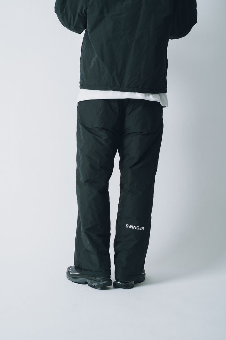 NYLON REVERSIBLE PANTS, BLACKxBLACK