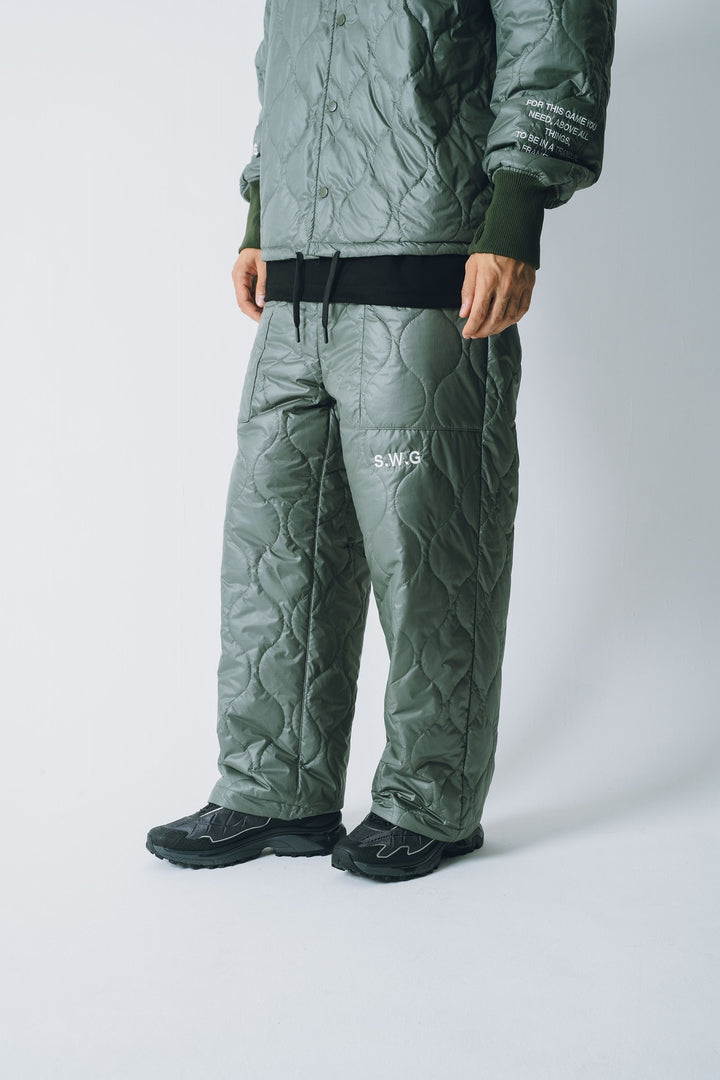 NYLON REVERSIBLE PANTS, KHAKIxGRAY