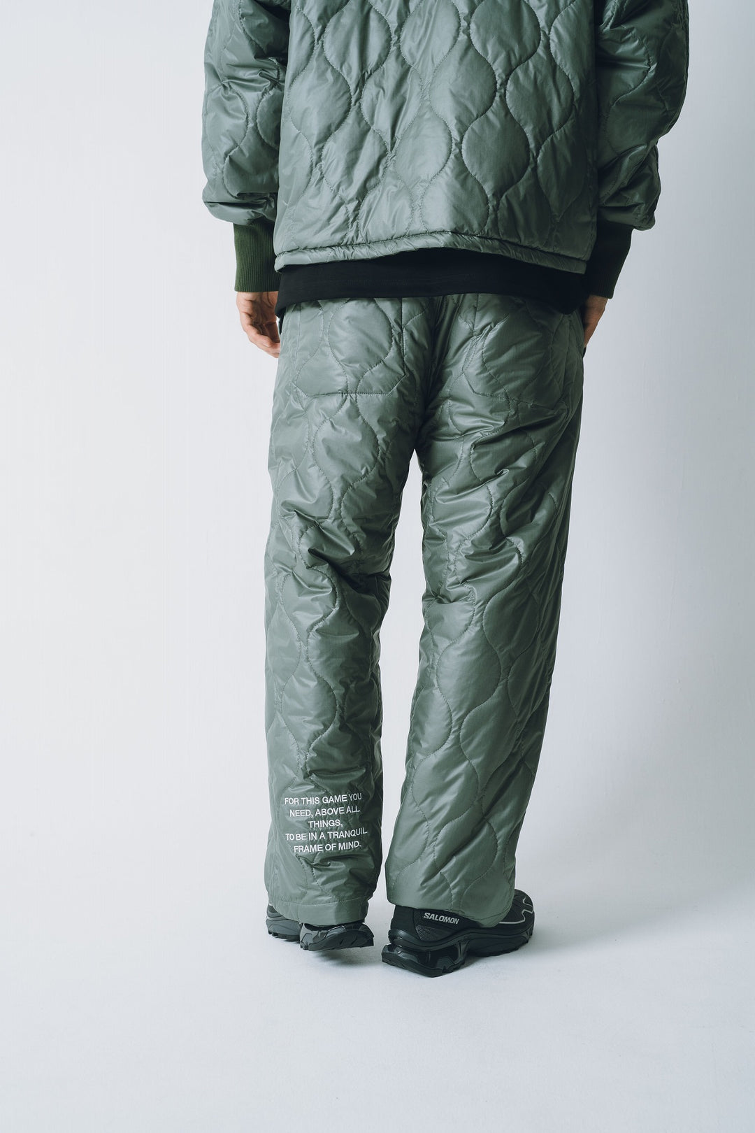 NYLON REVERSIBLE PANTS, KHAKIxGRAY