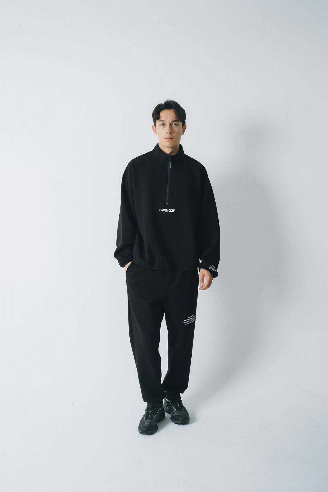 SWG AIR CORE HALF ZIP, BLACK