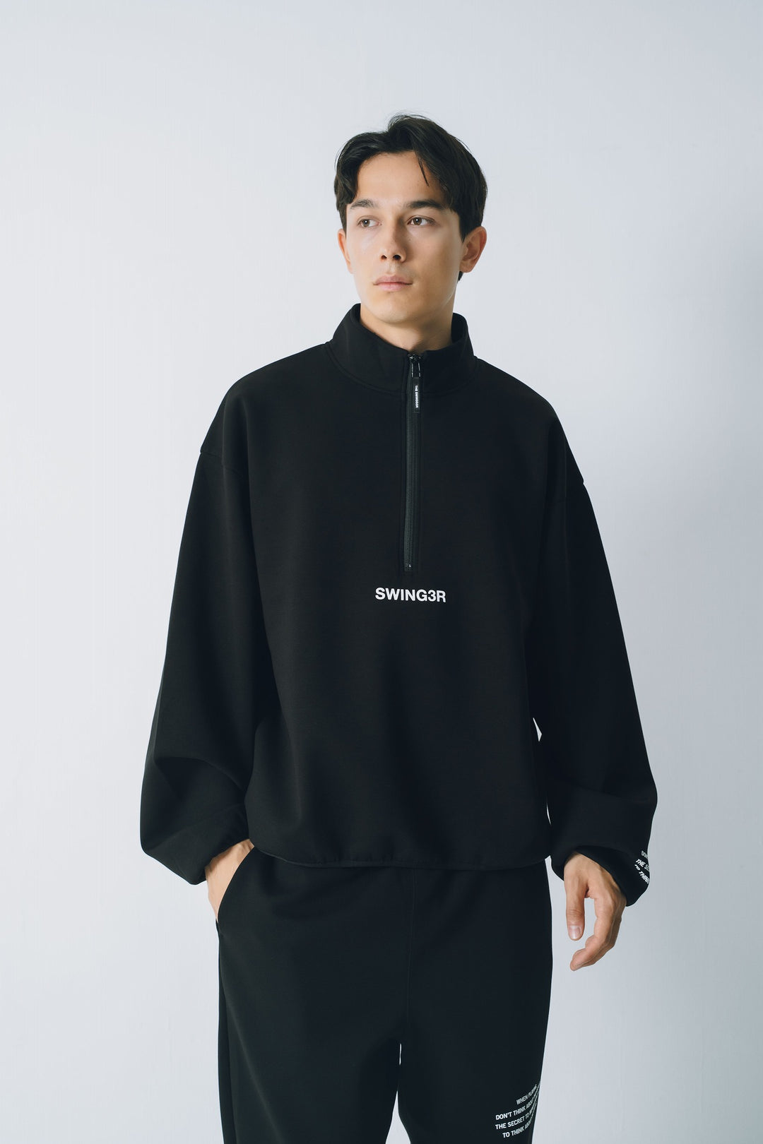 SWG AIR CORE HALF ZIP, BLACK