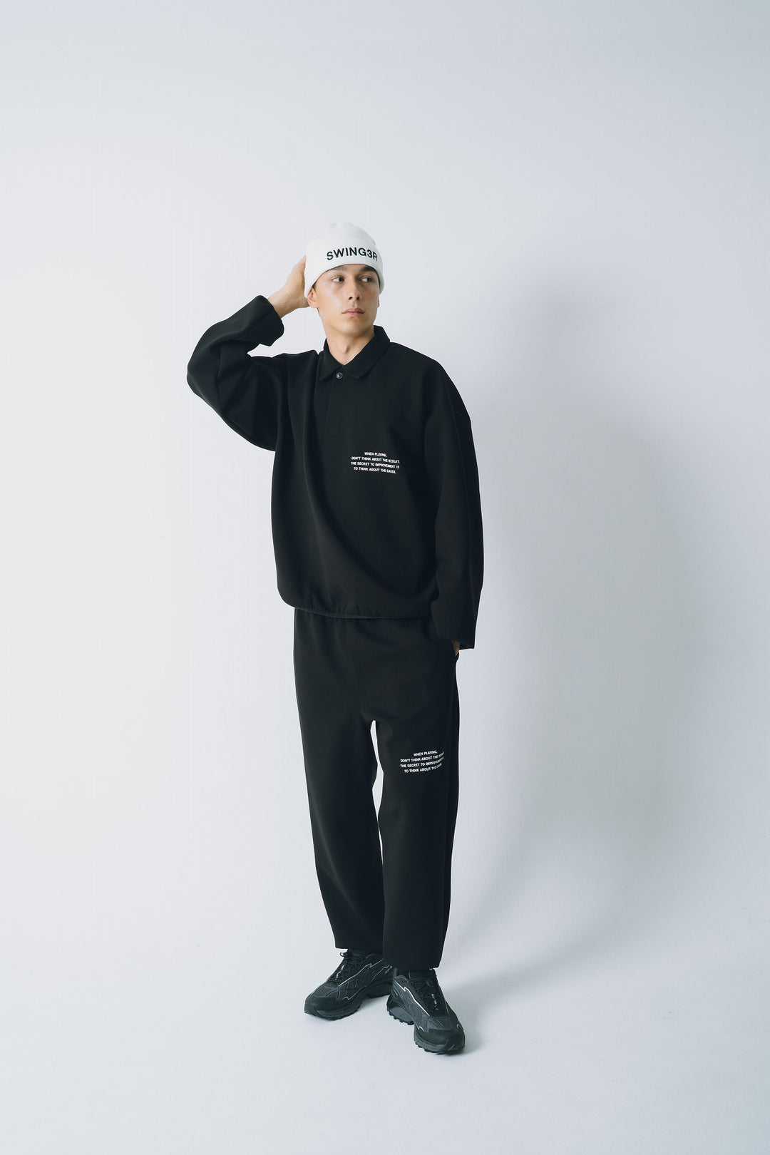 SWG AIR CORE POLO, BLACK