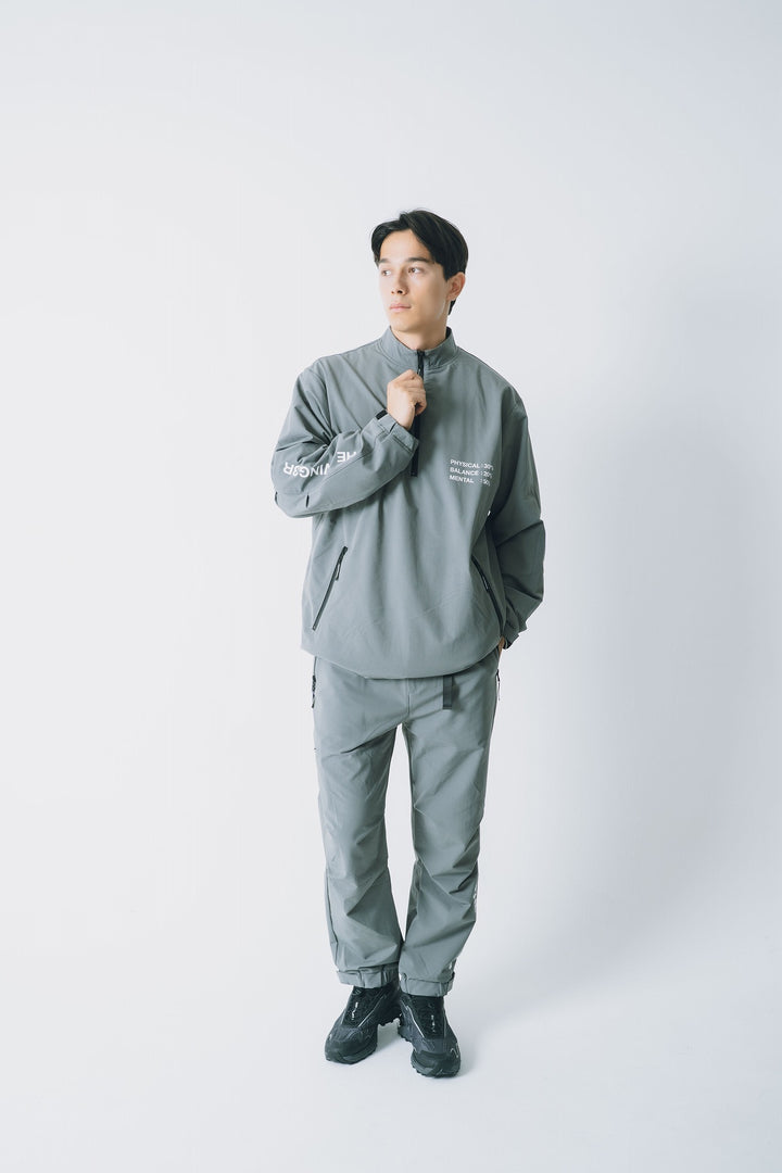 STRETCH NYLON PANTS, L.GRAY