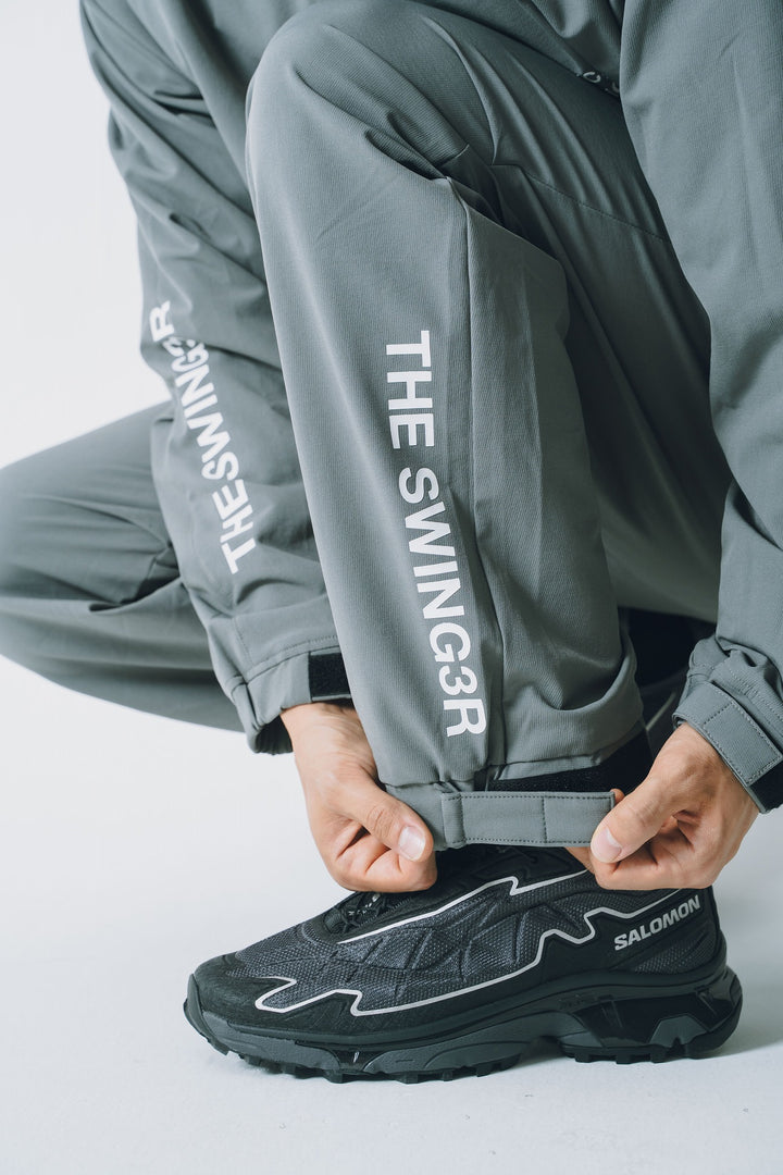 STRETCH NYLON PANTS, L.GRAY