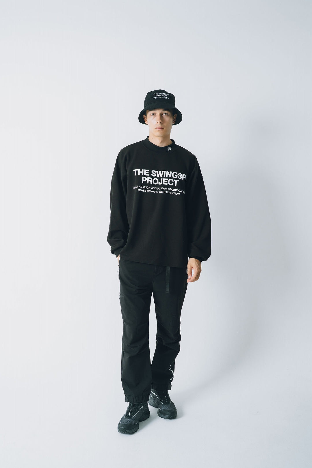 SWG PROJECT L/TEE, BLACK