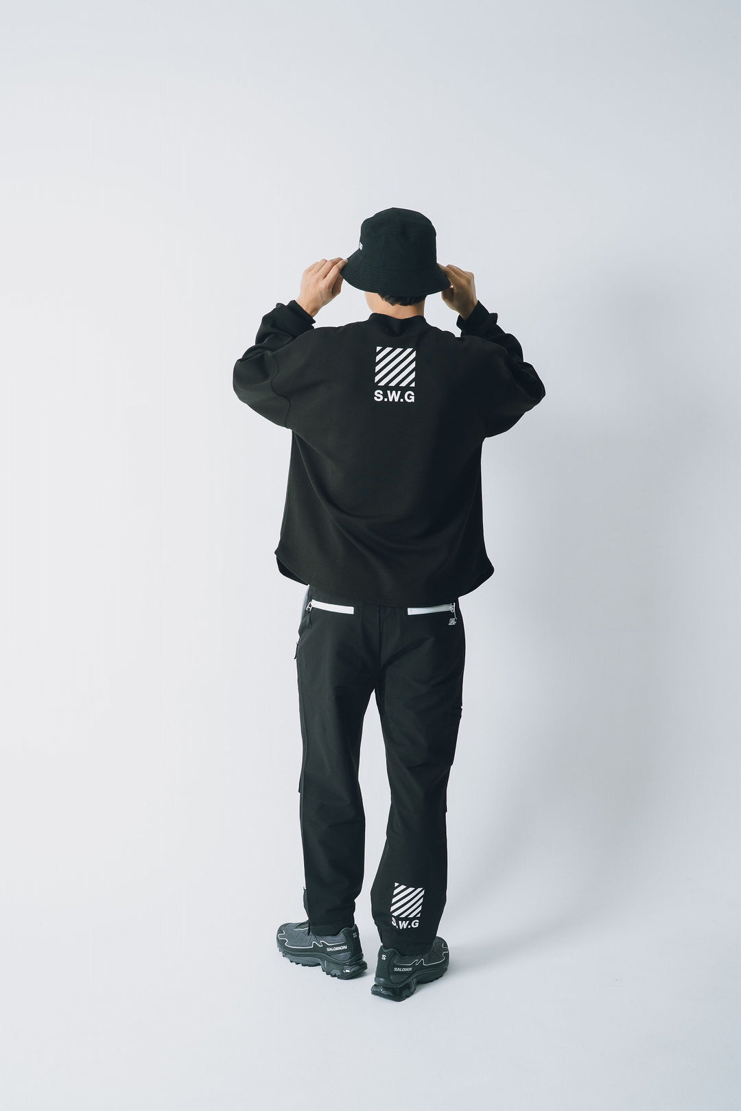 SWG PROJECT L/TEE, BLACK