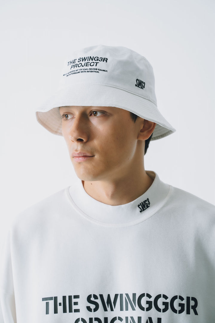 SWG PROJECT BUCKET HAT, WHITE