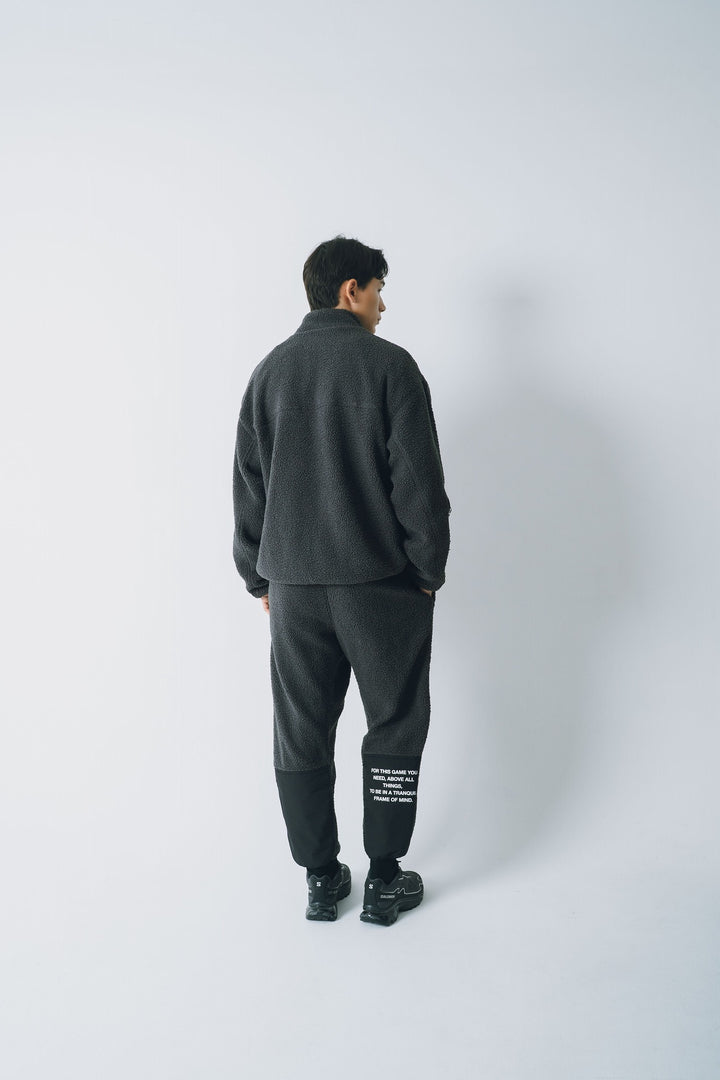 BLOCK BOA TRACK PANTS, L.BLACK